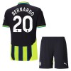 Camisola + Calções Manchester City Bernardo 20 Criança Equipamento 2ª 24/25